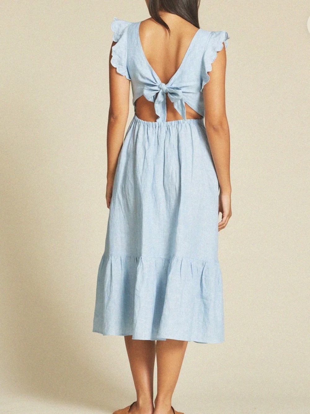 Trovata ROSA DRESS SKY LINEN - Picture 3 of 16